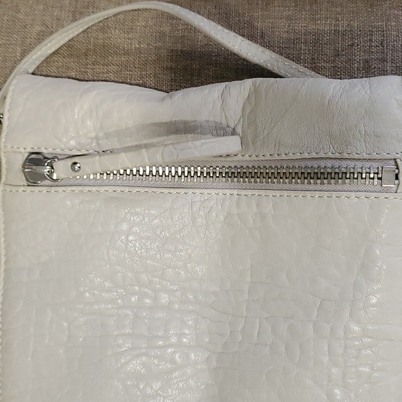 Vince camuto woman's large envelope leather gray silver purse shoulder b… - Picture 5 of 13